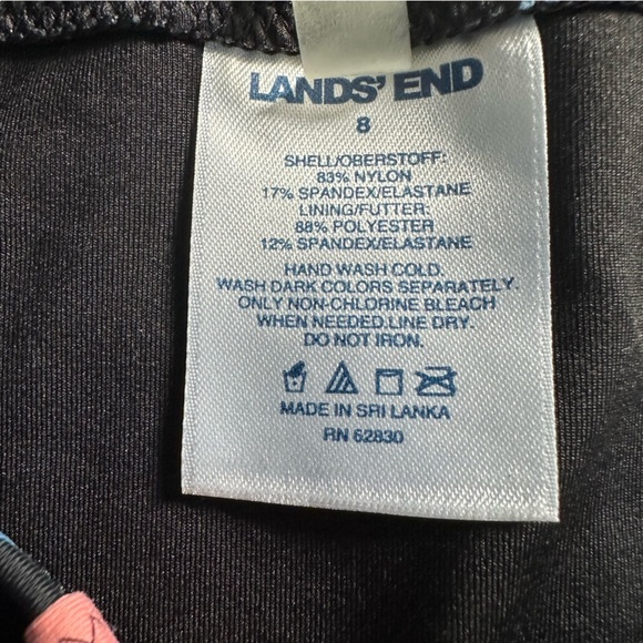 Lands End Floral Two-Piece Swim Suit, Bra 32DD, 34D, Pants Small - Picture 11 of 11